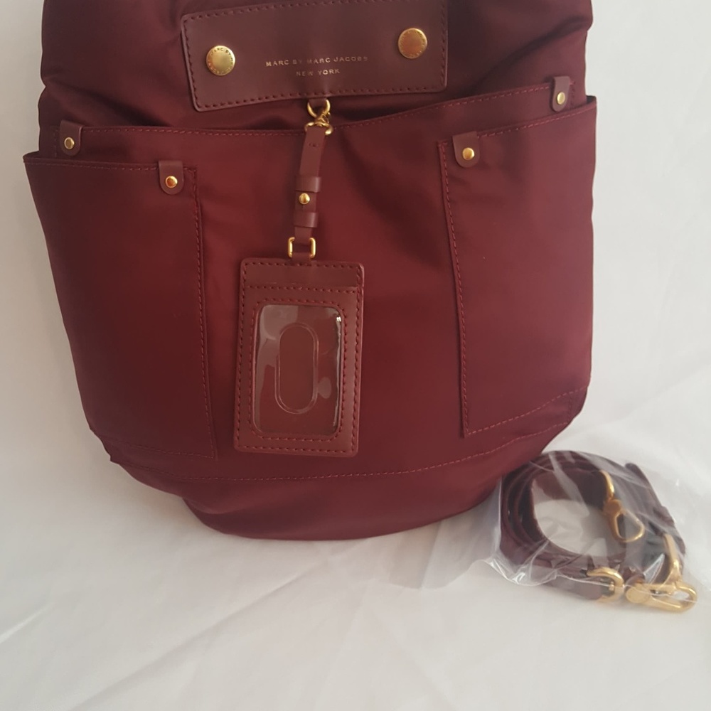 Marc By Marc Jacobs Deep Red Hobo